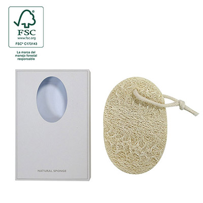 ESPONJA LOOFAH NAT 12X8 FSC AP1972